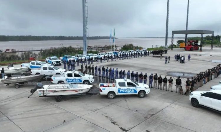 Megaoperativo contra el narcotráfico sobre la costa del río Paraguay