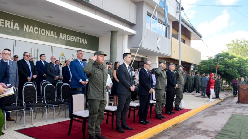 El intendente Bruno Cipolini participó del acto de asunción del nuevo Jefe del Comando de Región VIII de Gendarmería Nacional